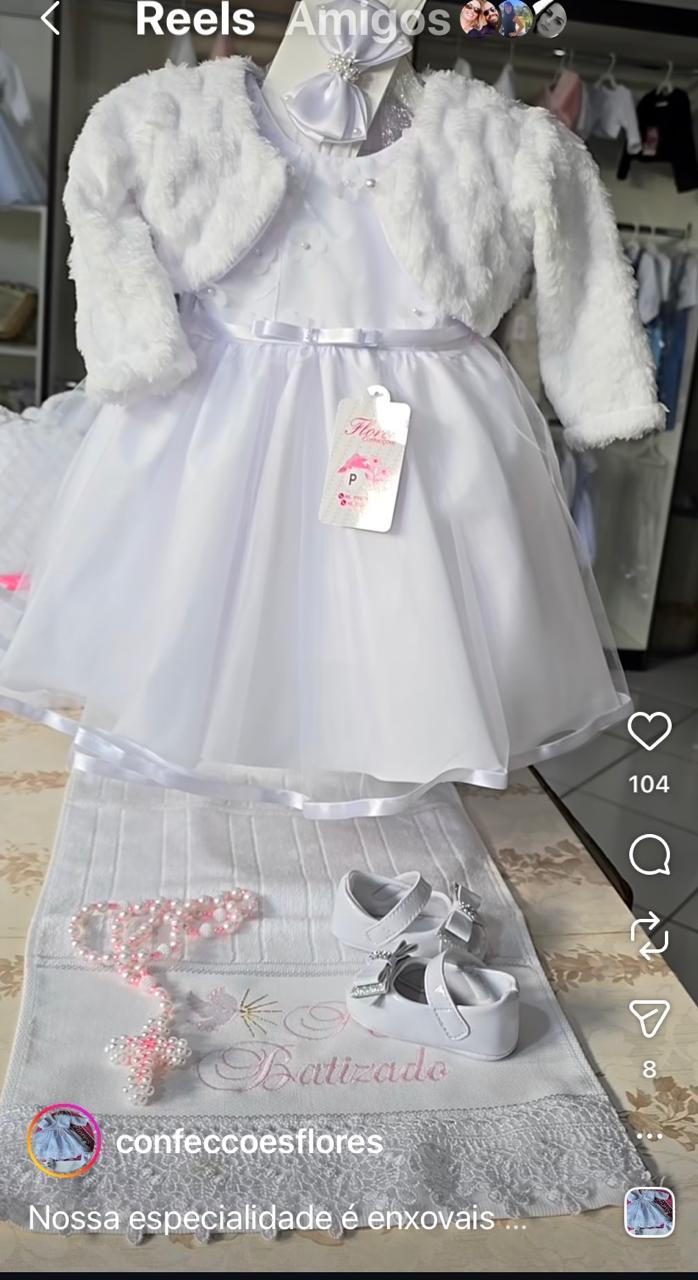 Kit Batizado Menina com Bolero